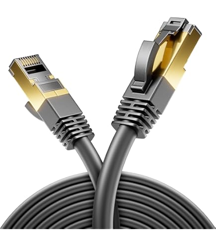 Câble Réseau Cat.6 50M Noir - 1 X Câble Ethernet Câble Réseau Lankabel