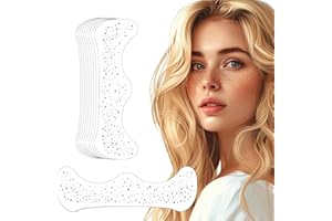 KERATOBLEEM 10 pcs Lentiggini Glitter Tatuaggio Facciale,Tatuaggi Glitterati Temporanei,Tatuaggi Glitterati con Lentiggini, Pellicola Argento, Design Impermeabile,Accessori per Feste-QBT019