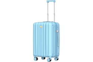 MGOB Cabin Suitcase, Carry On Suitcase with Spinner Wheels, Lightweight Luggage 55x40x20CM, TSA Approved, Hard Shell Trolley Travel Suitcases, Polycarbonate(PC), 20"