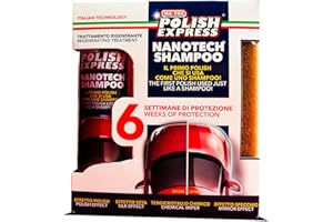 MA-FRA MAFRA, Kit Polish Express, Shampoo Auto Nanotecnologico, il Primo Polish che si Usa Come uno Shampoo, Dona 4 Effetti alla Carrozzeria Auto, Effetto Polish, Tergicristallo Liquido, Specchio e Seta