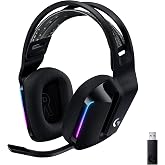 Logitech G733 LIGHTSPEED Bezprzewodowy zestaw słuchawkowy do gier RGB | Zawieszany pałąk, LIGHTSYNC RGB, mikrofon Blue VOICE,