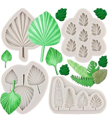 MYPRACS Gumpaste Feuille Silicone Veinage Moule Fondant