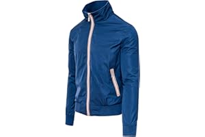 MAT SARTORIALE Giubbotto Giacca Uomo Casual Estivo Slim Fit Giubbino Moto Impermeabile