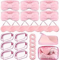 WSYUB Fasce per capelli spa per ragazze, fascia per la cura della pelle per bambini, fascia per lavare il viso, fasce per trucco, fascia per pigiama party per adolescenti, 8 pezzi