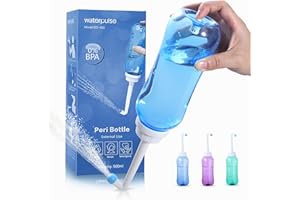 Onegreen Portable Bidet for Postpartum Care-500ml Green Travel Bidet Portable Bidet for Toilet UK, Upside Squirt Portable Bidet Squeezable Hygiene Wash for Perineal and Pregnancy (Blue)