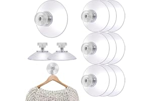 ROONTIN Versatile Glass Suction Cups with Metal Screw Nuts - Window Suckers For Glass - Secure Window and Glass Fixtures Easily