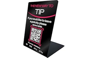 Strikepay Cashless Tipping Display Stand - Get Compliant with New Tipping Legislation - Contactless Payments - Just Tap phone to Tip Staff Directly
