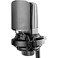 Takstar XLR Condenser Microphone, Professional Studio Recording Mic with Shock Mount for Broadcasts, Podcasting, Video, Streaming, YouTube, Vocal Instrument Recording, and Stage performance TAK35