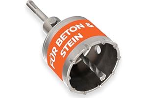 BAUBECK Bohrkrone 68mm SDS Plus für Beton & Stein M22 Dosenbohrer 68mm Mauerwerk SDS-Plus Kernlochbohrer 68 Steckdosenbohrer Kronenbohrer Dosensenker SSD Steckdosen Bohrkrone Hohlbohrkrone Kernbohrer