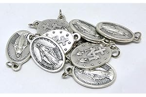 GTBITALY Virgen milagrosa + logo 2 original con anillo de plata 10 medallas