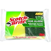 Scotch-Brite 1755948 Yeşil Klasik Bulaşık S&uuml;ngeri 2'li, Normal