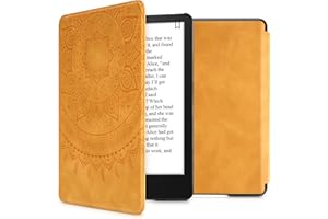 kwmobile Etui kompatybilne z Amazon Kindle Paperwhite (11. Gen - 2021) - Pokrowiec z podobnej skóry magnetycznej Flip Case Case dla eReader brązowy