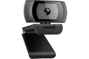 Angetube Webcam, Full HD 1080p/30fps Video Calling Computer Camera, Noise-Reducing Mic, HD Light Correction, Built-in Privacy Cover, Works with Skype, Zoom, FaceTime, Hangouts, PC/Laptop/Macbook