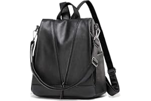 Kasgo Mochila Mujer, Impermeable Bolso Mochila Antirrobo Mujer Moda Piel PU Bolsos Bandolera Bolsa Hombro Mochila Escolar para Chicas Damas Adolescente de Viajes Compras Trabajo