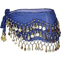 Set Danza Del Ventre 7 Pezzi - Sciarpa Fianchi, Gioielli Con Monete, Per Feste E Carnevale - Foto 8