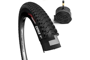 Fincci Set Copertone 26x2.125 Pollici 57-559 Pieghevole Cupar Pneumatico 26 MTB Copertoni Gomme con Schrader Valvole Interne Camera d'Aria per Bici Corsa Mountain Bike Bicicletta