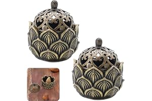 Lotbun 2 szt. kadzidełka lotosu do domu, biura, herbaciarni, kawy, studia jogi, kadzielnicy, dyfuzora kadzidełka, 2 szt