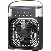 Busstier Soğuk Buharlı Masa&uuml;st&uuml; Sulu Vantilat&ouml;r Mini Hava Soğutucu Fan Su Hazneli Taşınabilir Kişisel Klima Sessiz USB Ofis E