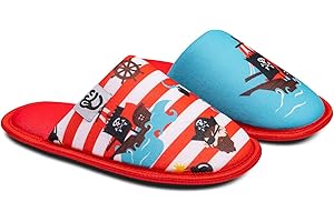 Dedoles lustige bunte Kinder Hausschuhe Jungen & Mädchen, bequemer Sitz, Memory-Foam