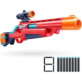 XSHOT ZURU Excel Blaster Ejector - Darts Launcher with Shell Ejection, Tactical Scope, 8 Darts with Air Pocket Technology and