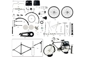 FUGLUS Bicicletas de juguete para dedos,Adorno de Bicicleta Retro, Kit de Decoración DIY, Dedo Bici, Juguete Modelo Escala 1:10 para Oficina y Hogar