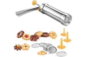 YASTA Macchina per Biscotti E Decorazioni Torte Pistola Pressa Manuale Pasta Frolla Sparabiscotti