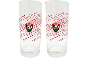TOULON RCT 2 x Verre à eau RCT RC Toulon - Rugby Club Toulonnais - 200 ml