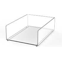 Porte-Cartes MAUL En Acrylique - Organisateur Bureau 2 Compartiments - Transparent Et Stable