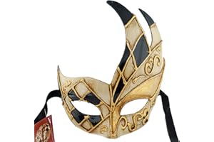Lannakind Handmade Venetian Mask Eye Mask Colombina Ballmask Carnival (Col5)