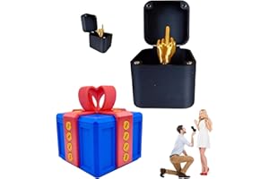 WIDESMART 2 unidades Spoof-Geschenkbox,Mittelfinger Box, Annoying Gift Box, Prank Screw Surprise Box,wirklich Nervige Geschenkbox Neuheit Geschenkpapier Box Streich Office y Wohndekoration Fun Prank Gift