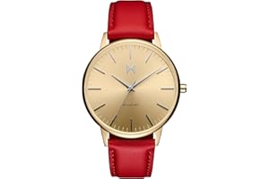 MVMT Montre Analogique à Quartz pour Femme Collectio Boulevard avec Bracelet en Cuir ou Acier Inoxydable