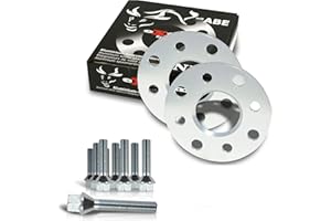 NJT eXtrem 790104 Cales Elargisseurs de voies 10mm (paire) - 5mm (épaisseur par Cale) incl. boulonnerie Entraxe (LK) 4x100 / 4x108 Alésage 57,1mm