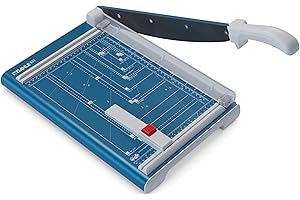 Dahle Cisaille 533 (Capacité de Coupe jusqu'à 15 Feuilles, DIN A4, 340mm de Coupe, Lame Plate, Pression Manuelle) Bleu