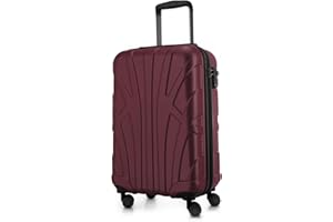 Suitline - Equipaje de Mano, Maleta Cabina, Maleta De Mano, Trolley, 4 Ruedas, ABS extremista Ligero, TSA, 55 cm, 34 litros,
