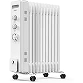 VonHaus Radiador de Aceite de 11 Elementos – Radiador Eléctrico para Casa y Oficina – Calefactor Eléctrico de Calentamiento R