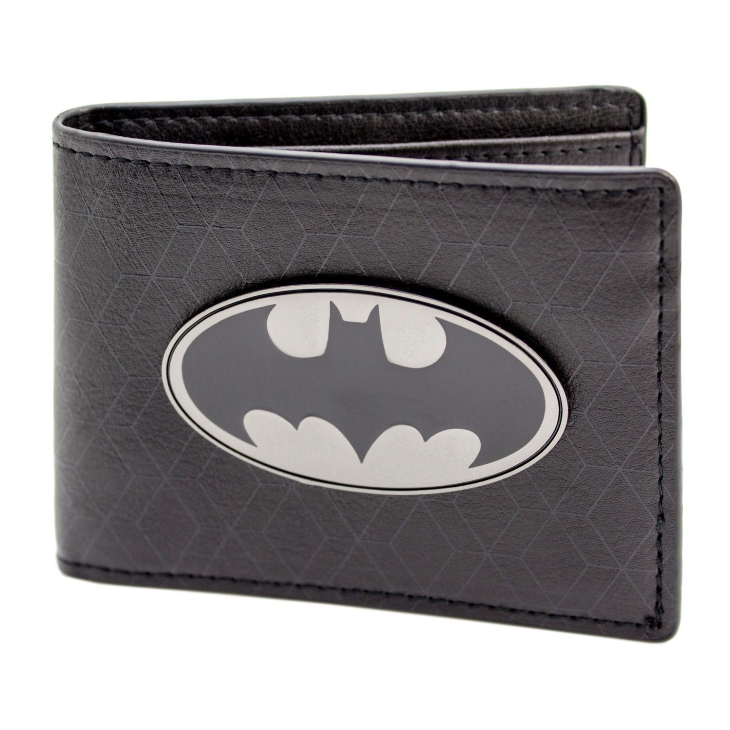 DC-Comics-Batman-Bat-Symbol-Badge-Schwarz-Portemonnaie-Geldbrse