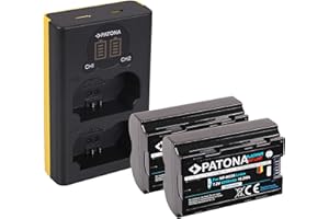 PATONA Cargador Doble LCD con 2X NP-W235 Platinum Batería Compatible con Fuji Fujifilm X-T4, X-T5, X-H2, X-S20