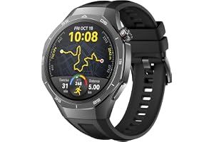 Watch GT 5 Pro, 46 mm smart klocka, strömlinjedesign, toppmoderna träningsprogram, hälsospårning, EKG, upp till 14 dagars batteritid, iOS och Android