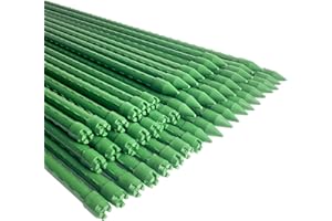 WAENLIR Pali da giardino 150 cm robusti bastoncini di supporto per piante e pomodori, confezione da 25