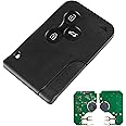Heart Horse Key Fob Replacements for R enault Megane 2 Scenic 2 Clio 3, Remote Controls Key Cover Case 3 Button with 433MHz PCF7947 Chip for Clio 3 Smart Remote Key Case, Megane 2 Key Fob