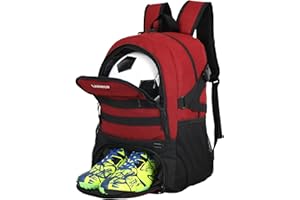 LARIPOP | Basketball & Soccer Backpack Bags With Shoe Compartment Ball Holder For Sports Basketball, Volleyball & Football players Teen Kids Boys Girls Man And woman, Soccer Bag fit to Youth & Adult