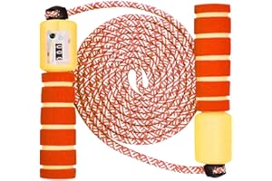 Sinwind Cuerda para Saltar Ajustable, Comba niños con Contador, Saltar la Cuerda de Boxeo y Mango de Espuma, Saltar la Cuerda de Boxeo, Cuerda de Saltar Cuerda de Velocidad para el Juego Escolar