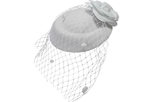 Ro Rox Chapeau Ruby de Rose Filet Vintage Retro 1940 1950 Fascinator Party Mariage