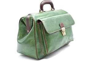 DD FIRENZE D&D - Borse Medico in vera pelle English Man - Bicolor - Made in Italy
