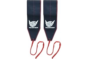 AQF Muñequera Correas para Levantamiento De Pesas Gimnasio Entrenamiento Soporte Resistencia Muñequeras Gym De 35 "De Largo Y 3" De Ancho