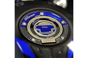 RESIN BIKE Fuel Cap Compatible with Yamaha Tracer 700 2016-2020 - Sticker Motorcycle 3D Ultra Resistant - Stickers Motorcycle - Shades: Red - Blue - Blue