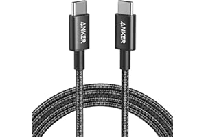 Anker USB C to USB C Charger Cable (6ft/1.8m Nylon), 100W USB 2.0 Type C fast Charging Cable for MacBook Pro, iPhone 17/16/15, iPad Pro, Samsung Galaxy,and More
