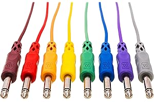 Hosa CPP-890, unsymmetrisches Patchkabel für den Einsatz mit modularen Synthesizern und Soundmodulen, 6,3 mm TS auf 6,3 mm TS, 0,9 m Länge