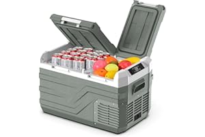 Alpicool 23L Kompressor Kühlbox Dual Zone, Kühlschrank für Auto Kompressor 12V 230V, Kühlbox Klein Tragbare für Auto, Camping, Fahrten, Lkw, Boot, Reisemobil, -20℃-20℃