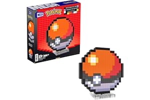 MEGA BRANDS MEGA Pokémon Juguete de construcción con figura de acción Poké Ball con 381 piezas, 15,24cm de altura, para coleccionistas, JGG71